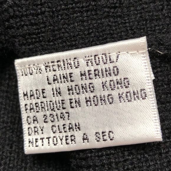 Talbots Merino Wool Black Sweater With Gold Beads - Picture 10 of 10